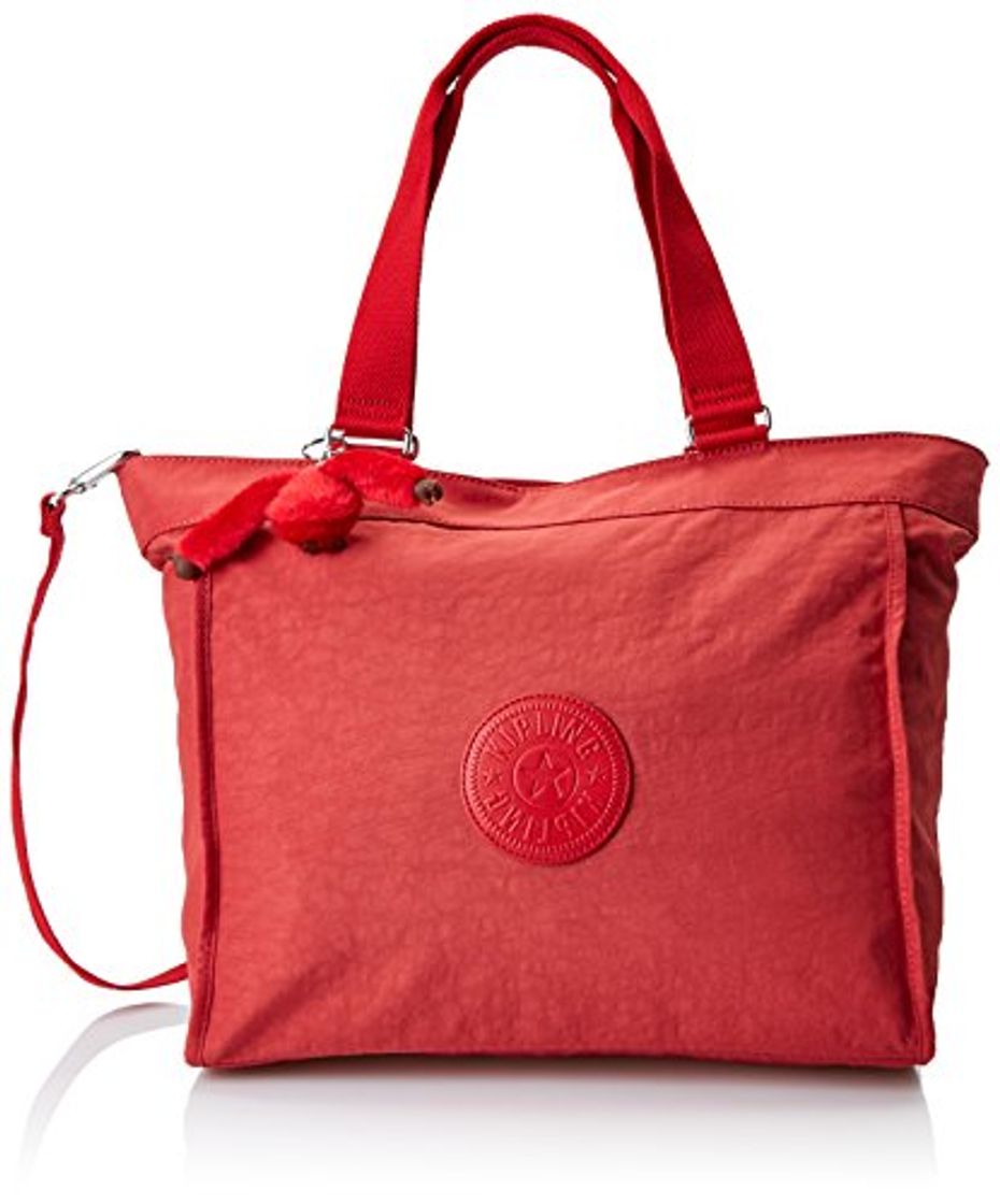 Product Kipling New Shopper L, Bolso bandolera para Mujer, Rojo