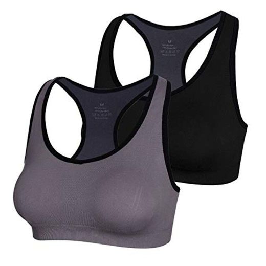 Aibrou Sujetador Deportivo Mujer Push Up