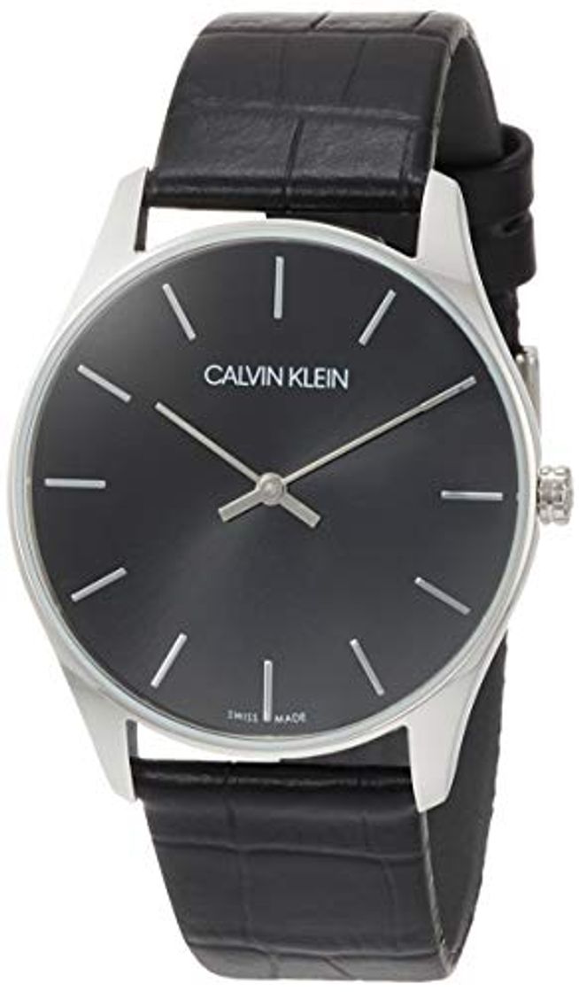 Fashion Calvin Klein Reloj Analógico de Cuarzo para Hombre con Correa de Cuero – K4D211C1