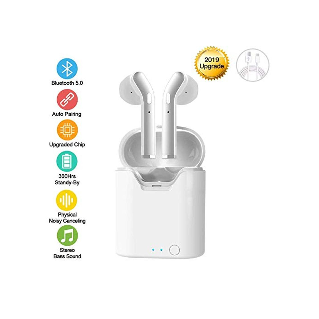 Social Audífonos inalámbricos Bluetooth 5.0