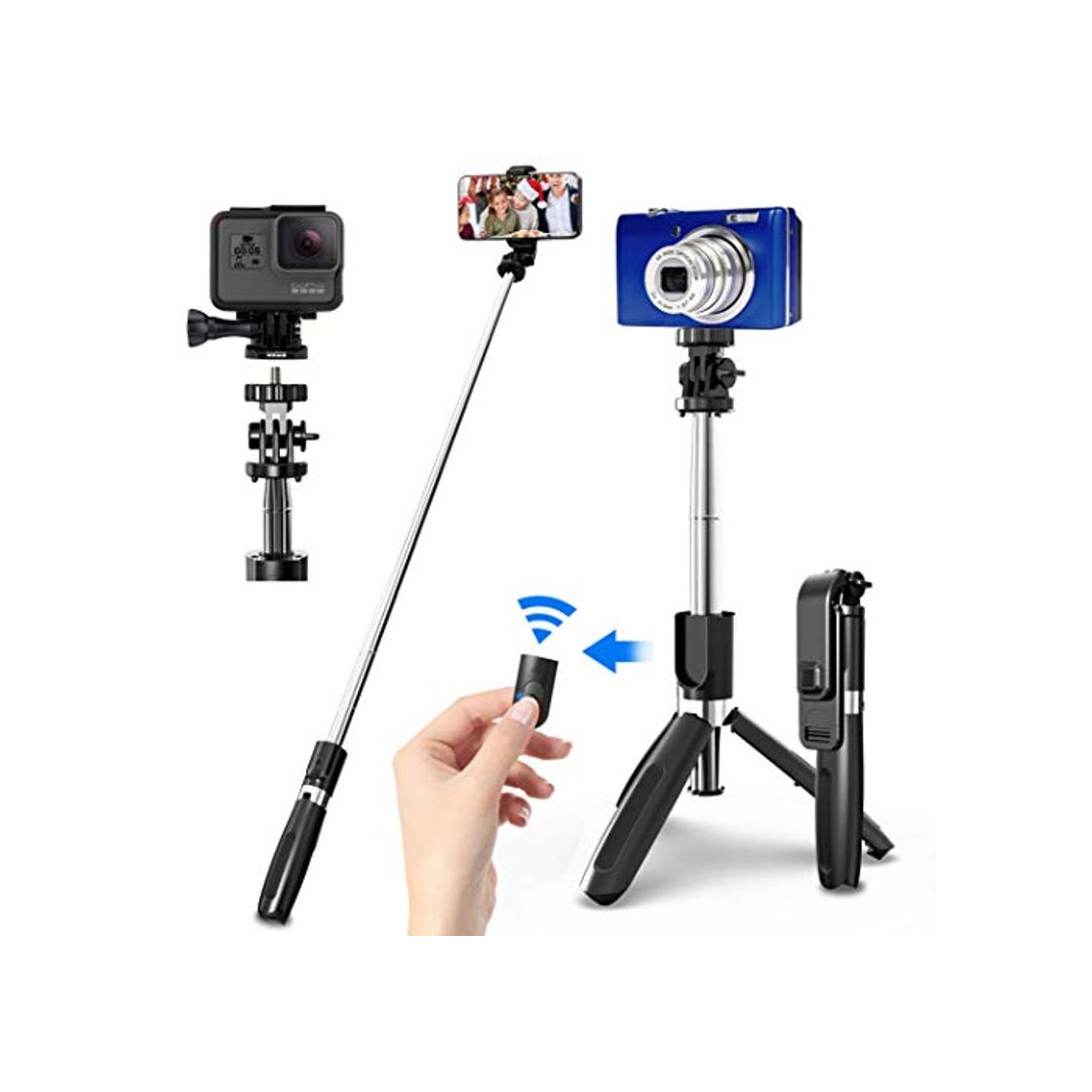 Social SYOSIN Palo Selfie Trípode con Control Remoto Bluetooth