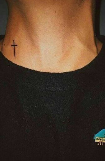 Men neck tatto