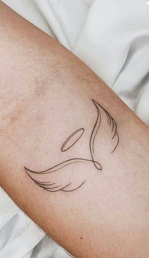 Small Angel Tattoo