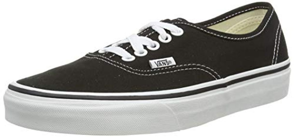 Fashion Vans Authentic, Zapatillas de Lona Unisex, Negro