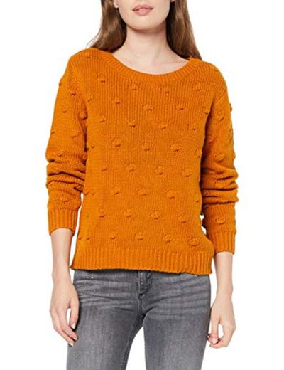 Vila Clothes Vironjo Knit L/s Top Ki suéter, Amarillo