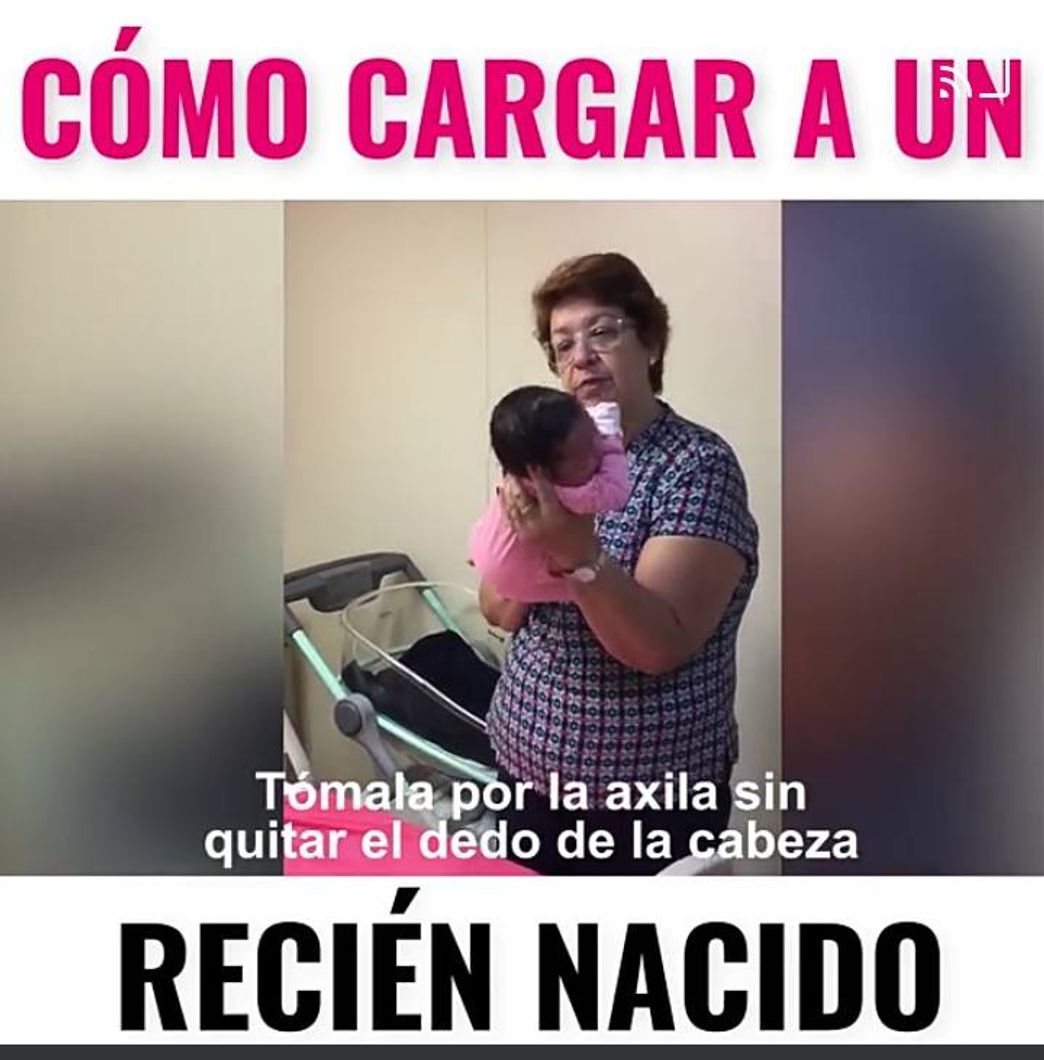 Fashion Como cargar a un bebé recién nacido correctamente 👶🍼