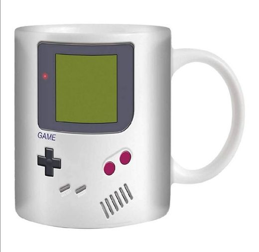 Stuff4 Taza de Café/Té 350ml/Game Boy/Consola de Juegos/Cerámica Blanca/ST10
