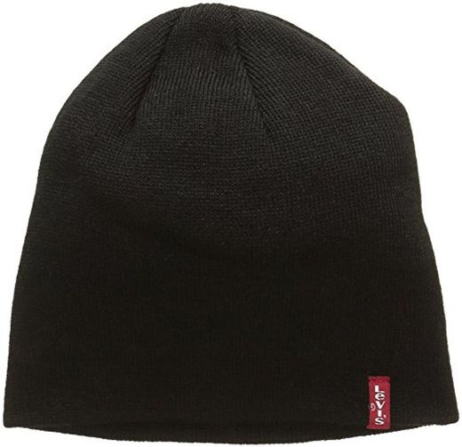 Levi's Otis Beanie, Gorro de punto Unisex adulto, Negro