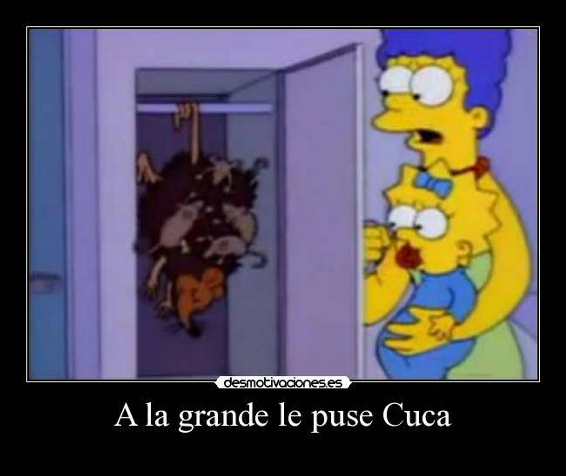 Moda A la grande le puse cuca -los simpson