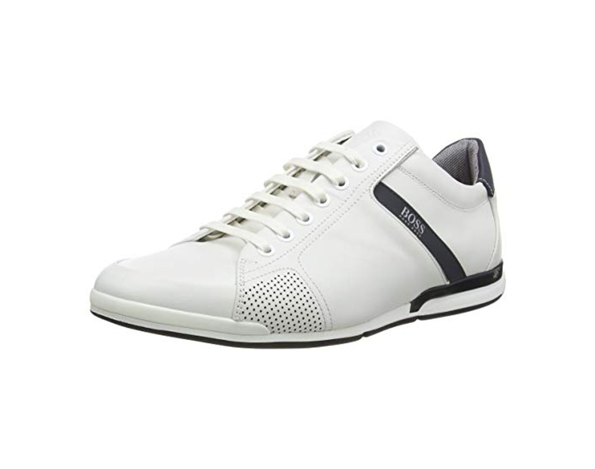 Fashion BOSS Saturn_lowp_lux4, Zapatillas para Hombre, Blanco