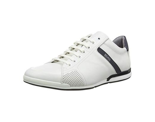 BOSS Saturn_lowp_lux4, Zapatillas para Hombre, Blanco