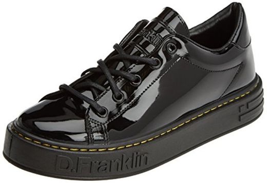D. Franklin Gumme Patent Black, Zapatillas para Mujer, Negro