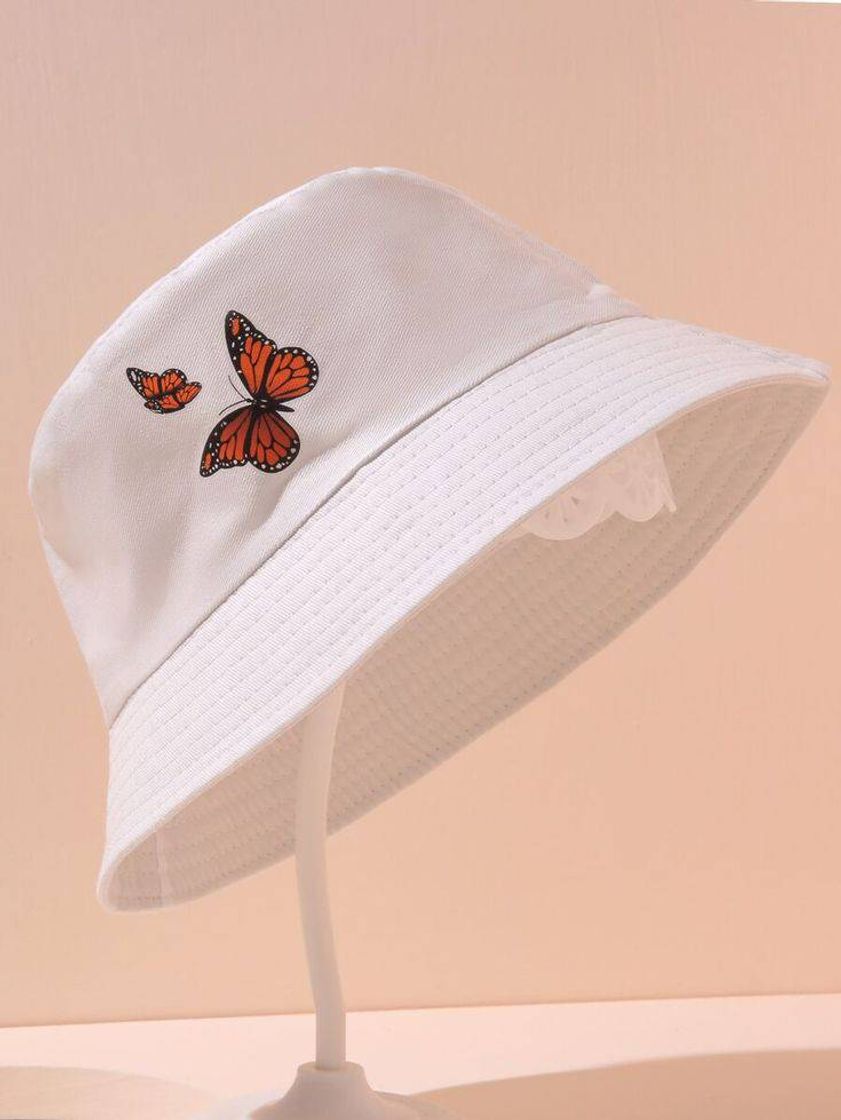 Fashion Bucket hat de borboleta🦋🤍