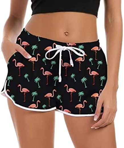 Traje de baño Tankini para Mujer Traje de baño de Secado rápido Short de natación con Estampado Tropical Piña Cordón Trajes de baño Estilo Hawaiano Deporte Surf Trajes de baño XL