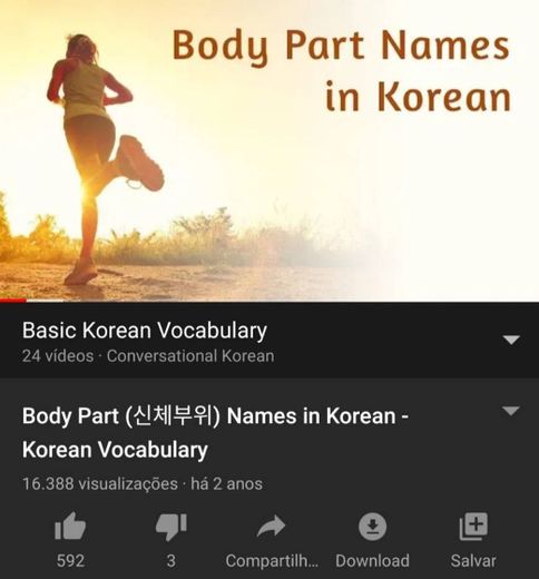 Body Part (신체부위) Names in Korean - YouTube