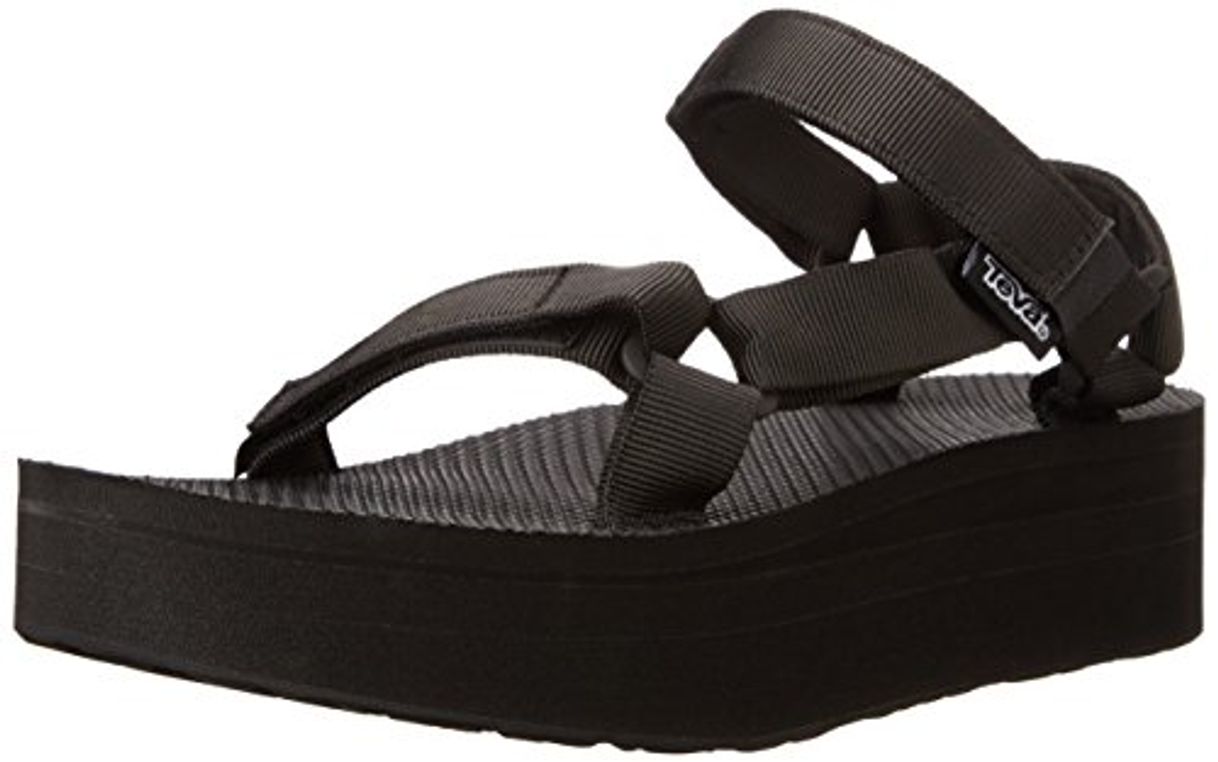 Moda Teva Original Universal Flatform W's, Sandalias de Plataforma para Mujer, Negro