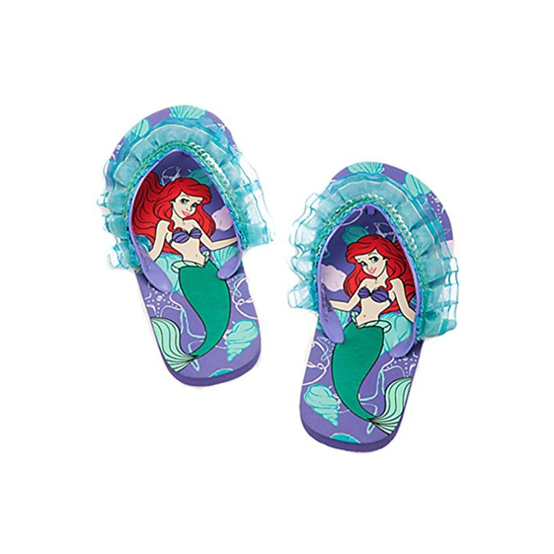 Product Disney Store - Chanclas para niñas, diseño de La Sirenita Ariel, Morado