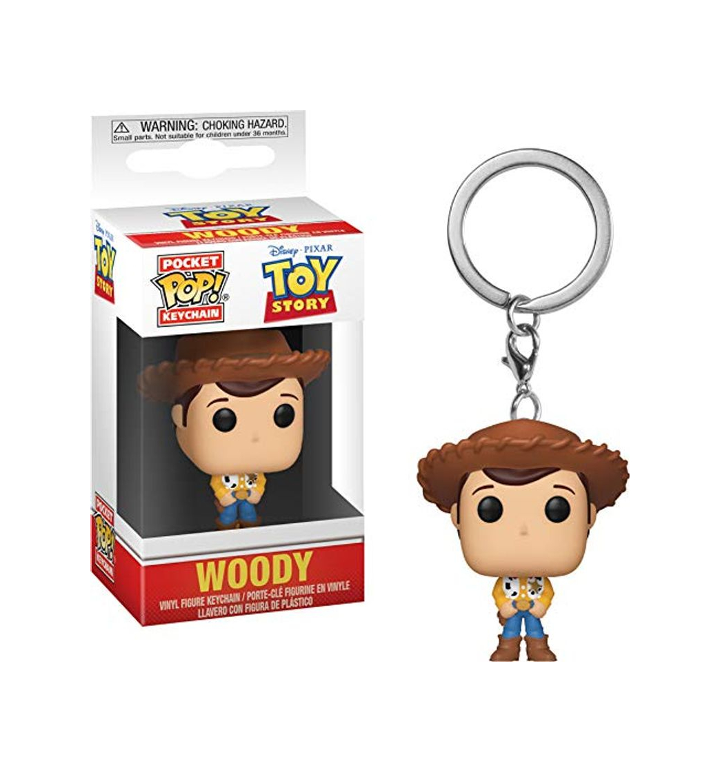 Game Funko- Pocket Pop Keychain: Toy Story: Woody 37018-Llavero de Bolsillo, Multi,