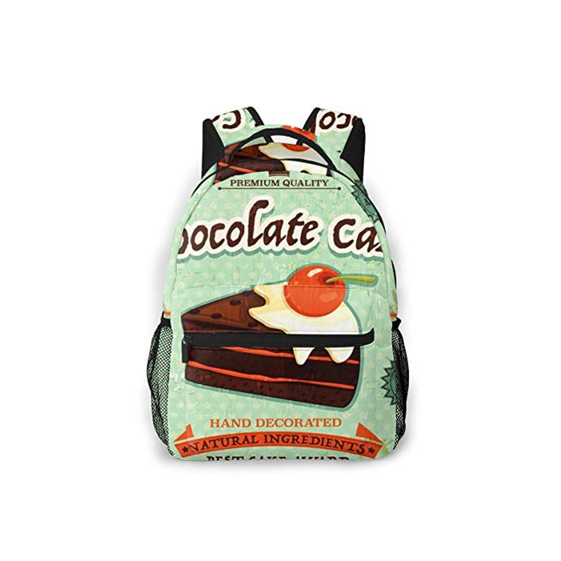 Moda RAHJK Mochila Tipo Casual Mochila Escolares Mochilas Estilo Impermeable para Viaje de Ordenador Portátil hasta 14 Pulgadas Aniversario Cupcake Pastel de Chocolate