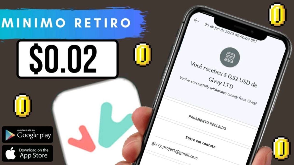 Social Givvy app pagando