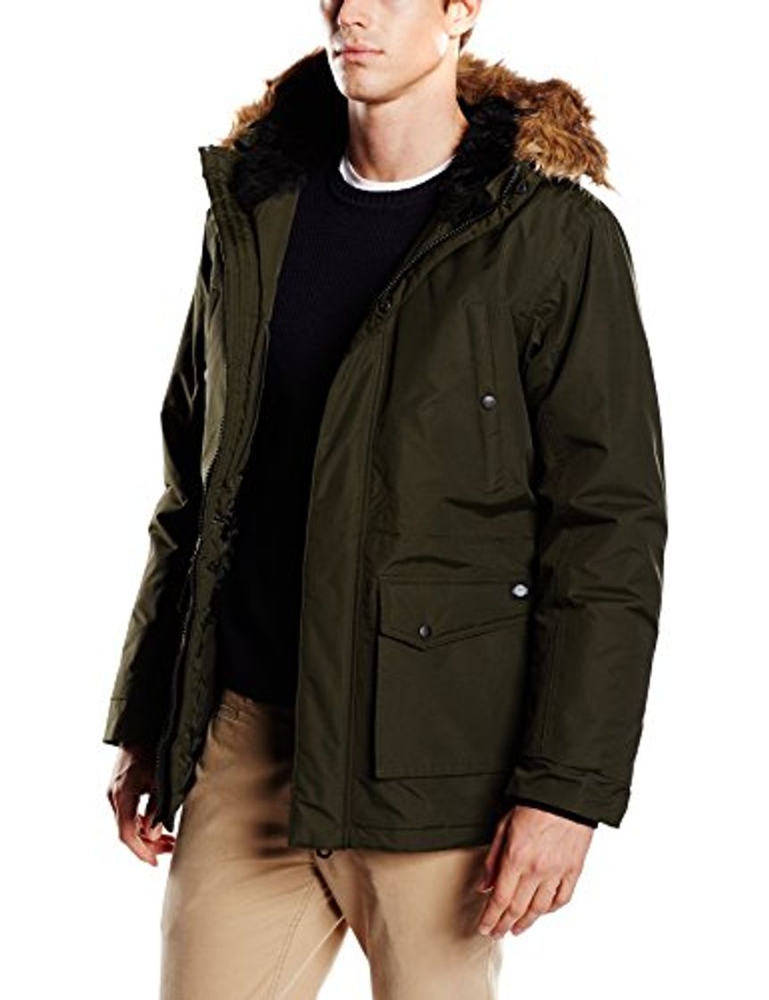 Moda Dickies Curtis, Parka para Hombre, Verde