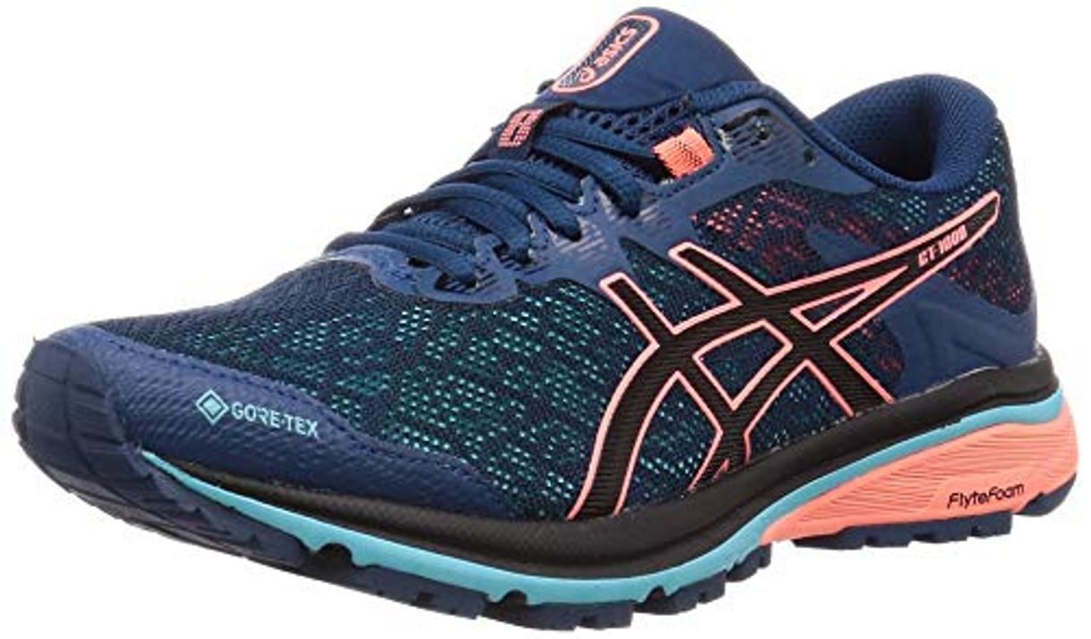 Fashion Asics Gt-1000 8 G-TX, Zapatillas de Running para Mujer, Azul