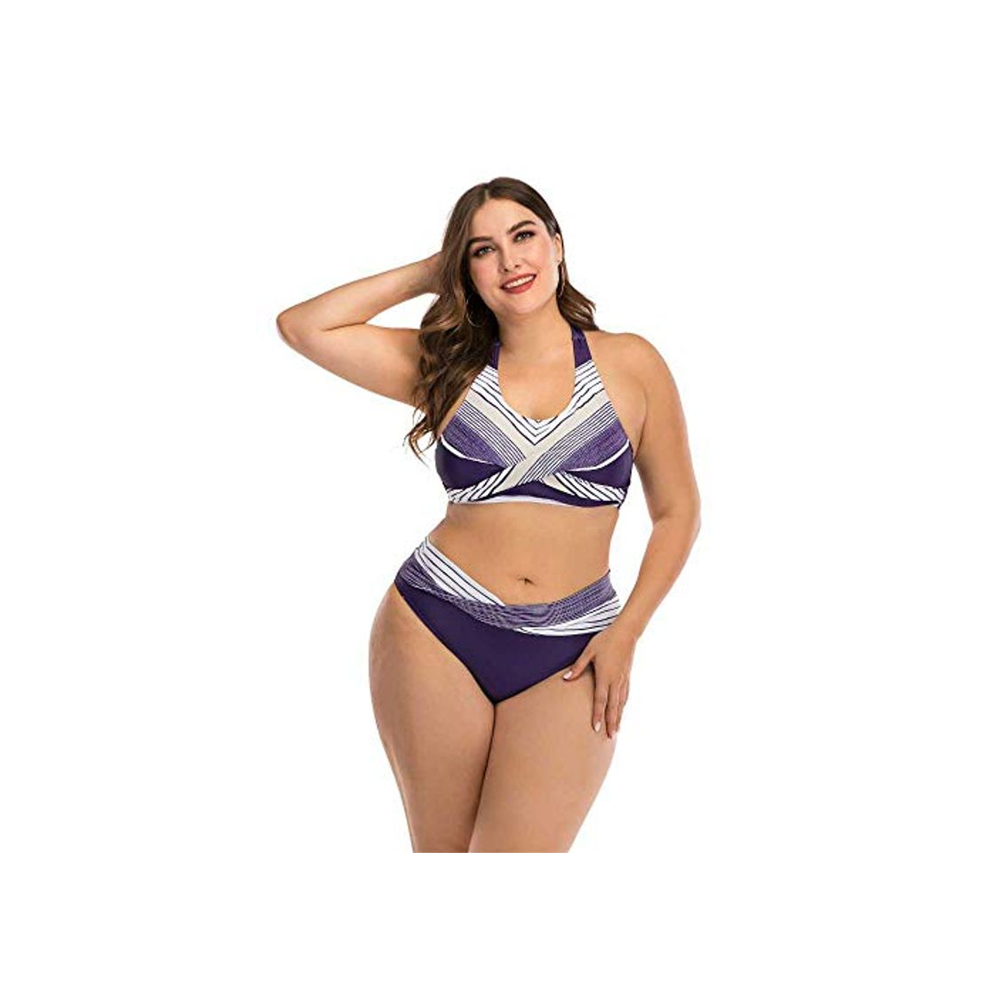 Producto Comercio Exterior Europa y Estados Unidos Bikini de Gran tamaño Mujer Gorda Sexy Traje de baño de Copa Grande para Mujer