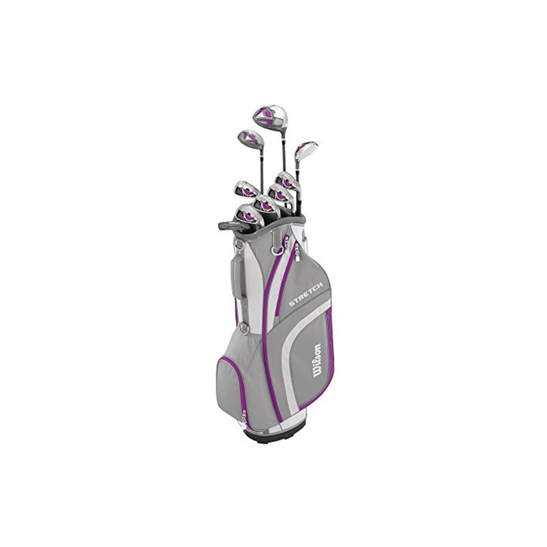 Product Wilson, Set completo para principiantes, 9 palos de golf con carro, Mujer