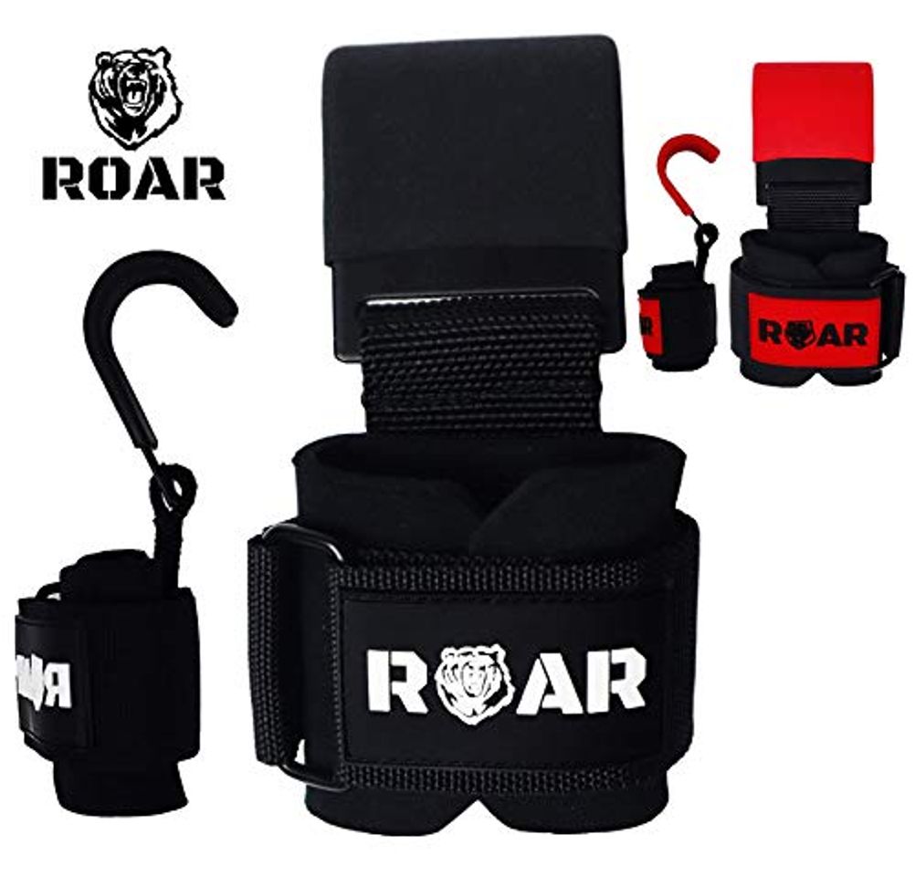 Productos Roar® Ganchos de Metal para Levantamiento de Peso con Parra, Agarres para