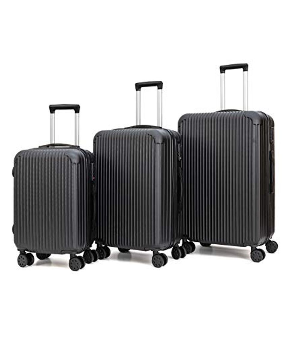 Productos T-Lovendo LS248 Juego De 3 Maletas De Viaje Set Trolley Abs Semirigidas