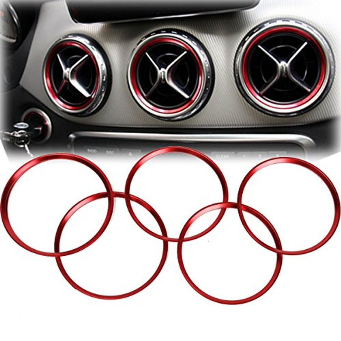 Product Alamor Anillo Decorativo 5Pcs Air Outlet para Mercedes Benz A Clase A180