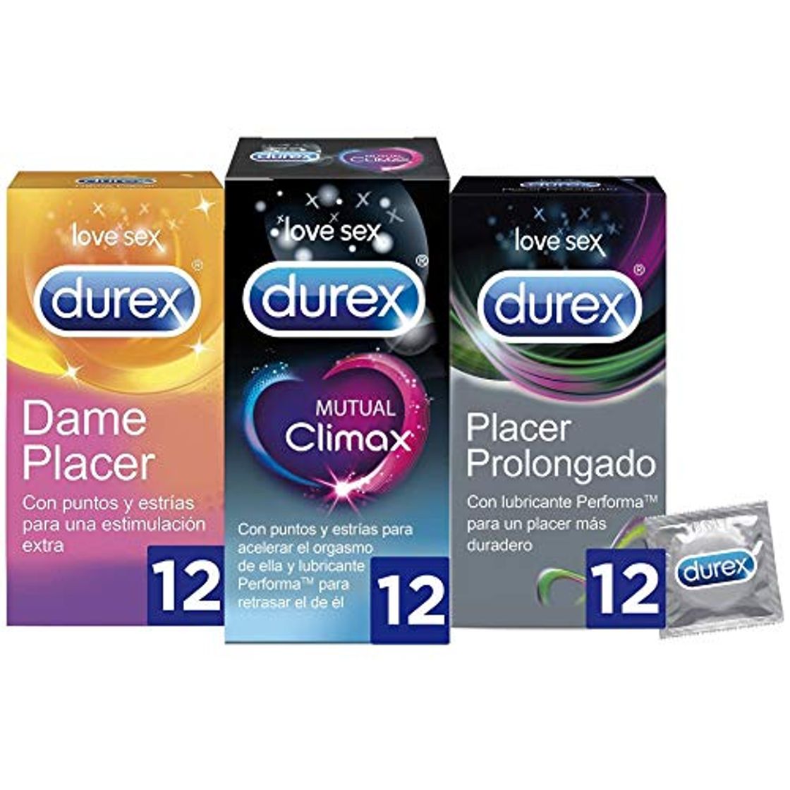 Producto Durex Placer Prolongado 12 Condones