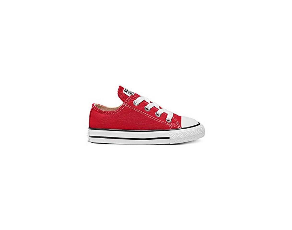 Products Converse Ctas Core Ox 015810-21-4 - Zapatillas de tela para niños, Blanco-Rojo,