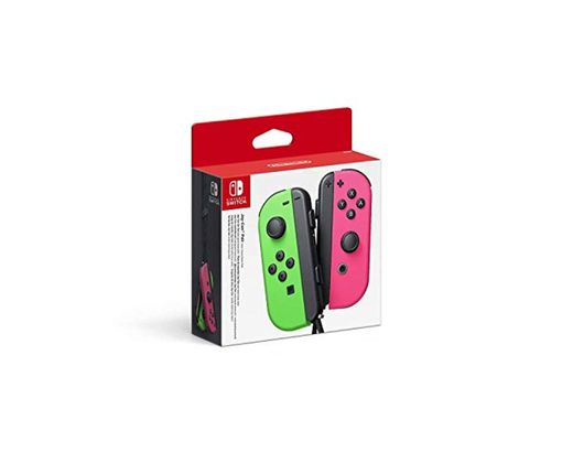 Nintendo - Set De Dos Mandos Joy-Con, Color Verde Neón / Rosa