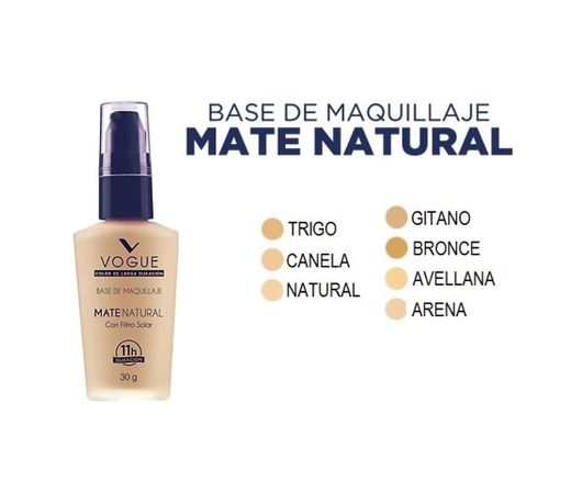 Base de maquillaje Mate-Natural  VOGUE 