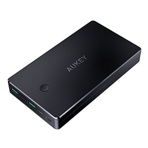 AUKEY Bateria Externa 20000mAh Power Bank con 2 Entrada