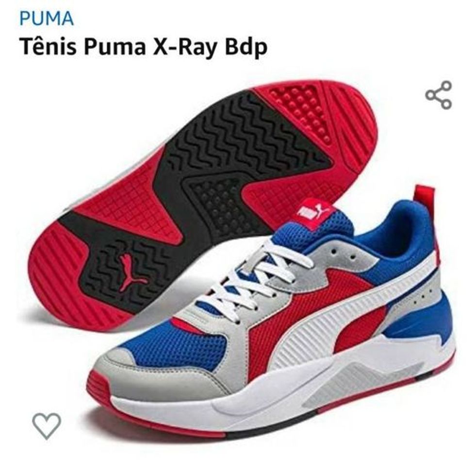Social Tênis Puma X-Ray Bdp 374501-04 42 Azul/Branco/Vermelho