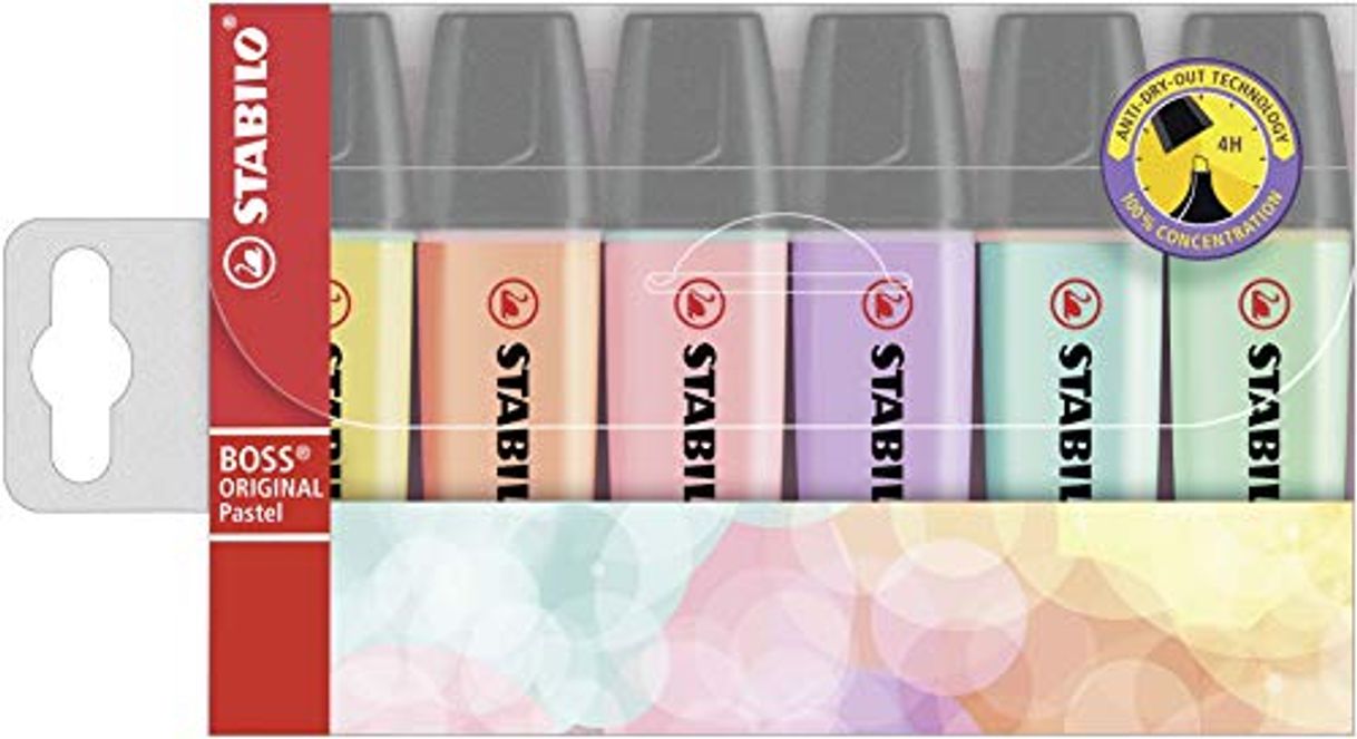 Social STABILO BOSS Original PASTEL - Marcador - Estuche 6 colores