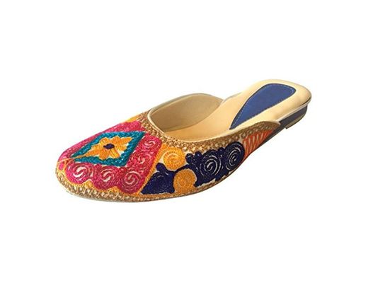Step n Style Punjabi Jutti Flip Flop Khussa Zapatos Casual Mojari Salwar