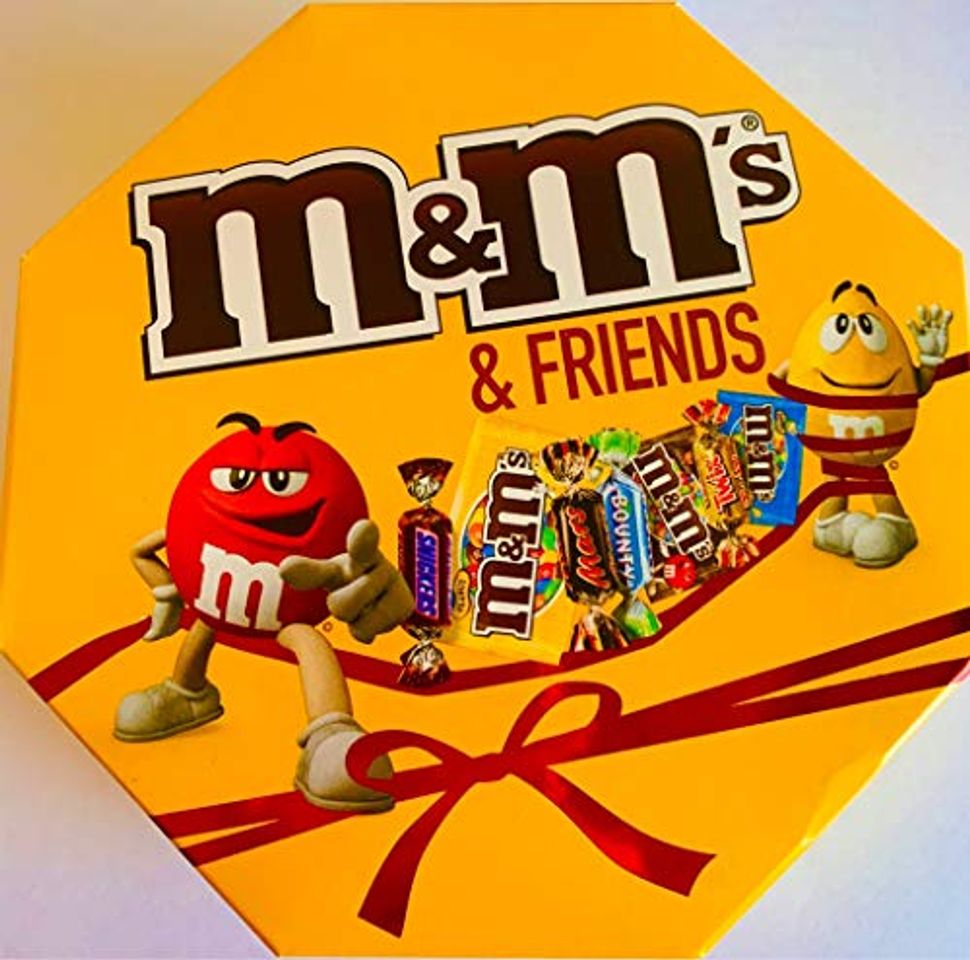 Social M&M'S & Friends - Caja de regalo con mensaje "M&M's