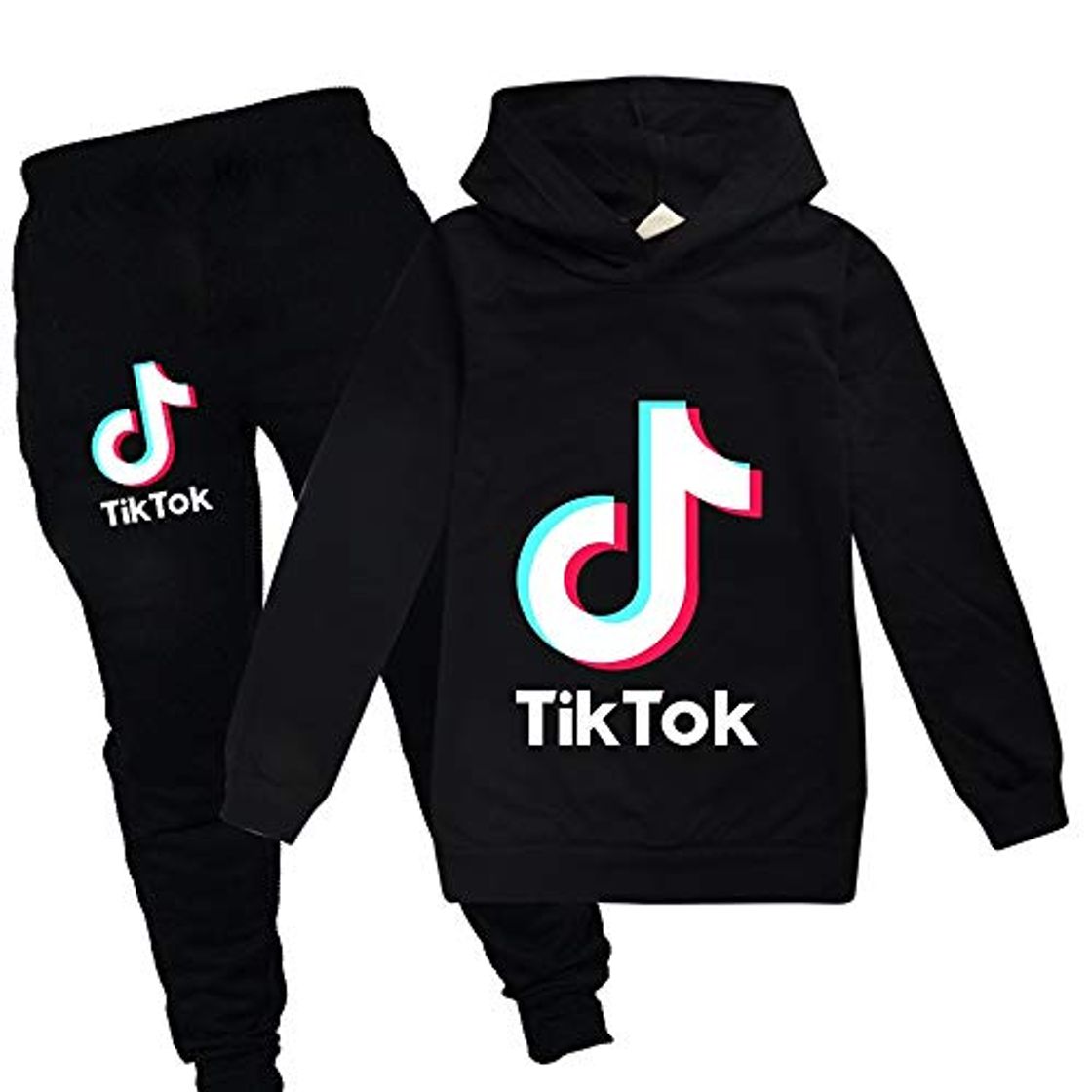 Producto TIK Tok - Juego de sudadera con capucha y pantalones para niña,