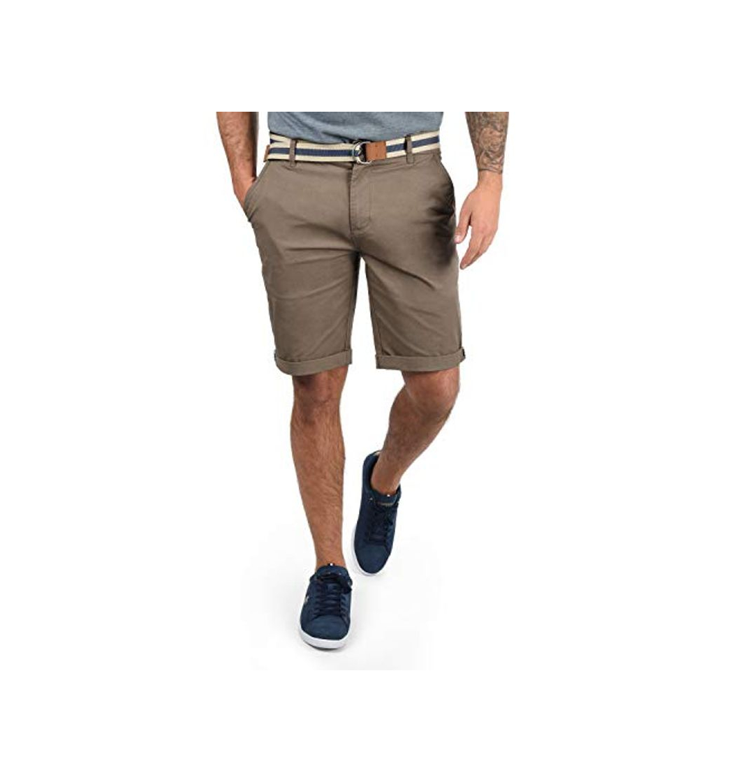 Social !Solid Monty Chino Pantalón Corto Bermuda Pantalones De Tela para Hombre con