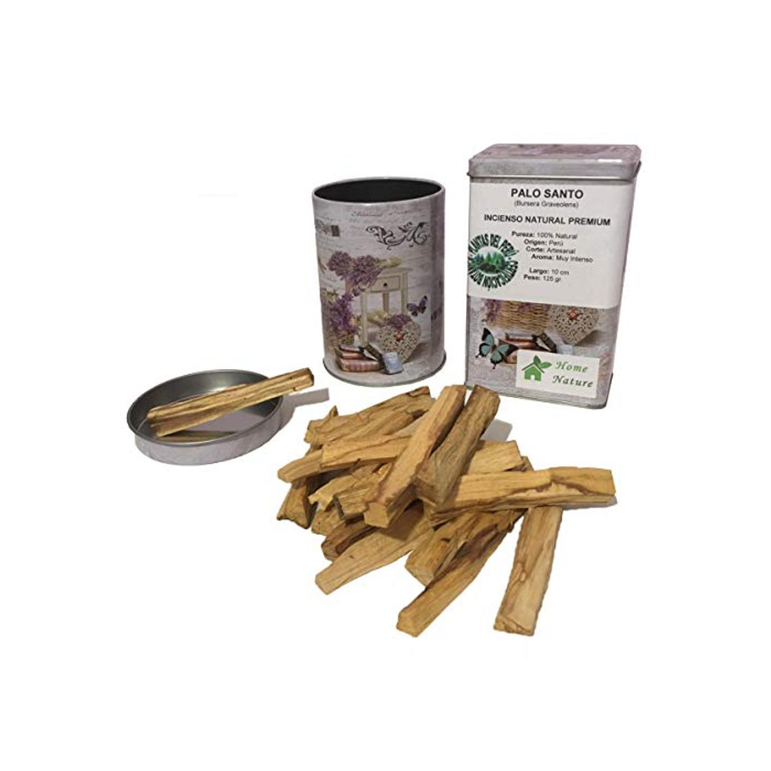 Producto Palo Santo Incienso Natural 100%. Madera Sagrada de Perú. Variedad Premium