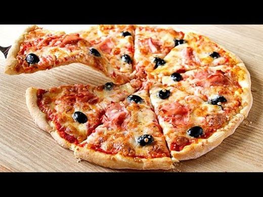 Cómo hacer PIZZA CASERA RÁPIDA con masa de pizza sin reposo ...