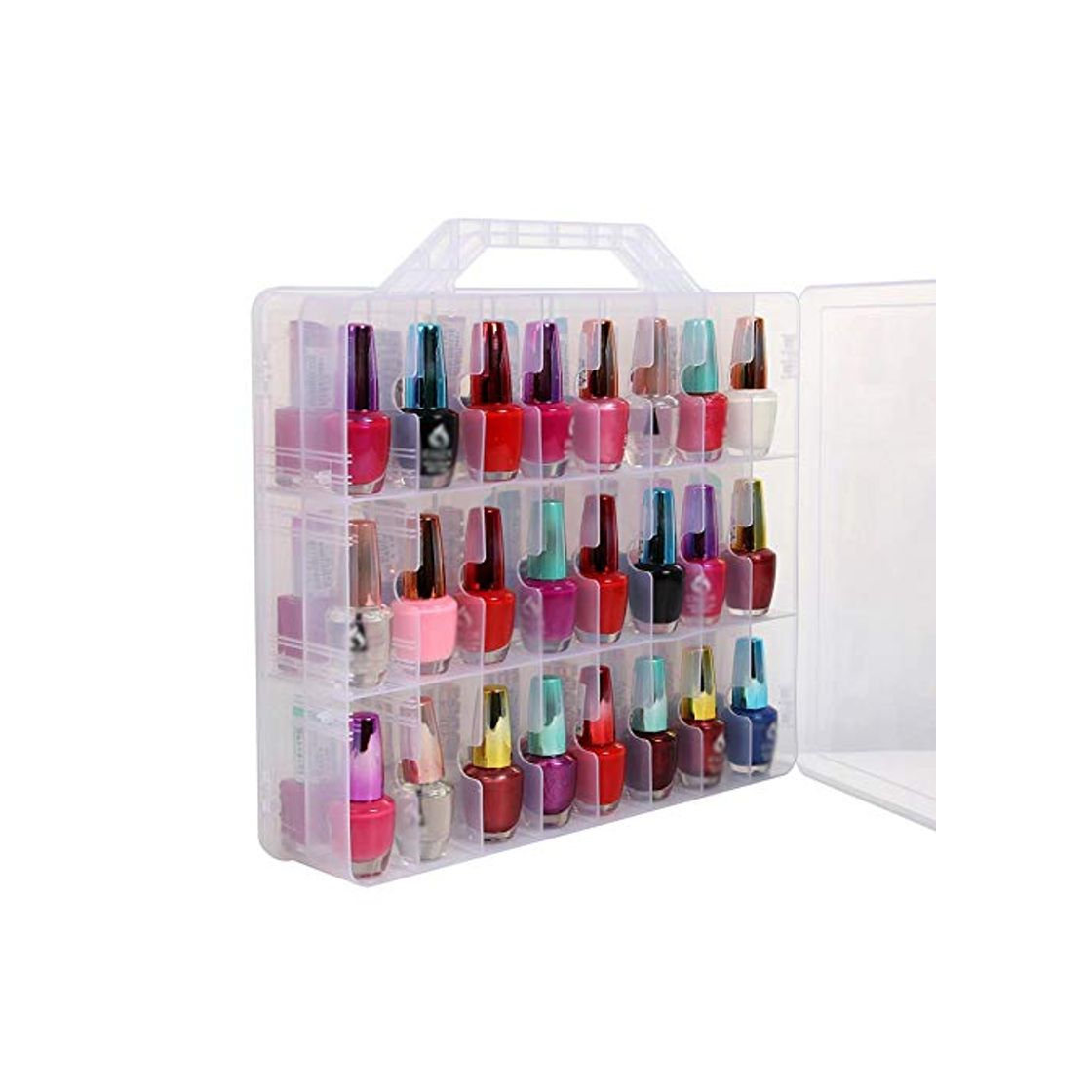 Product Caja de Almacenamiento de Esmalte de uñas para 48 Botellas de Divisor