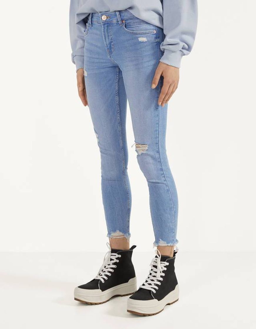 Moda Jeans Skinny Low Waist Bershka