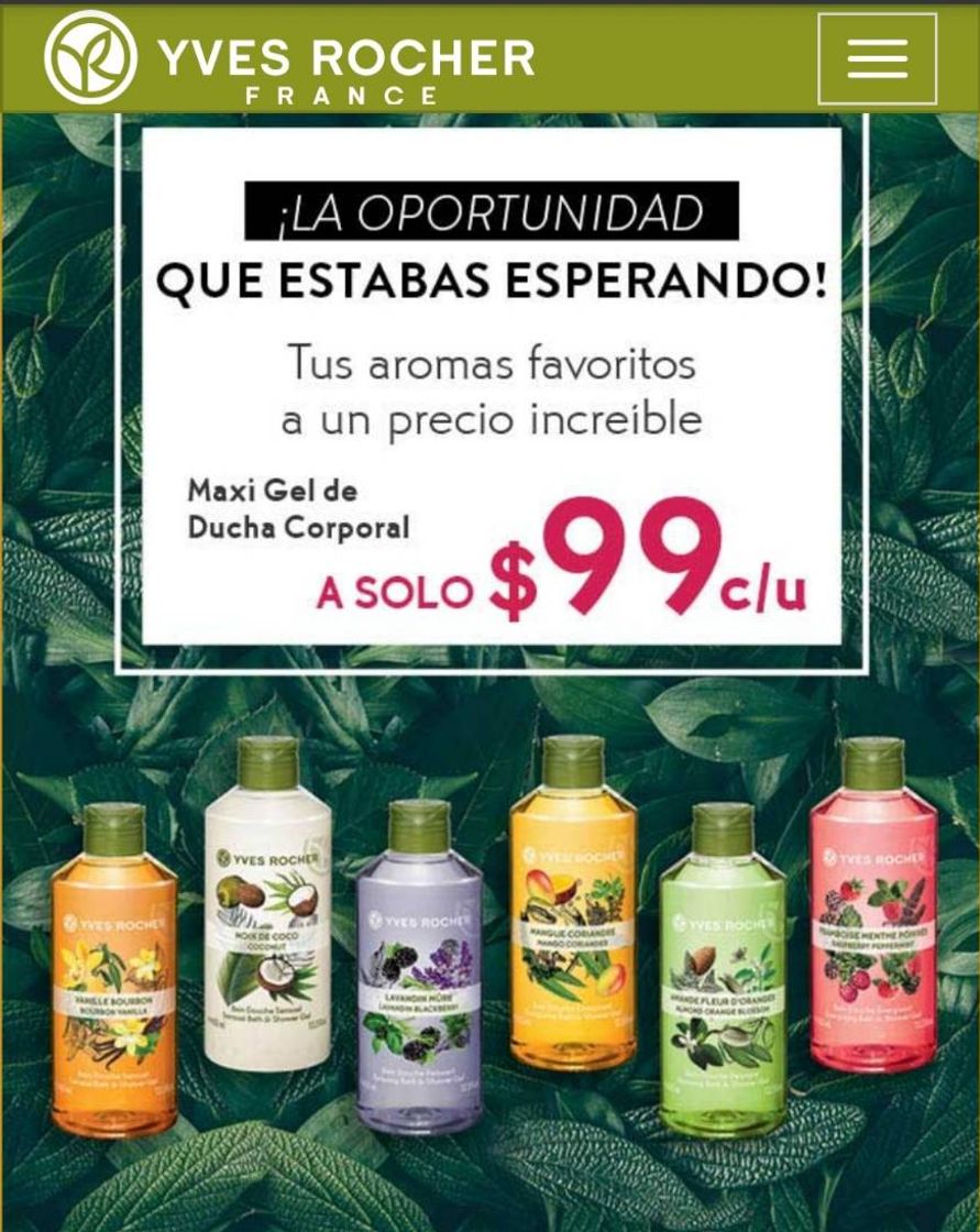 Fashion Yves Rocher México  Geles de baño, shampoo, fragancias y más