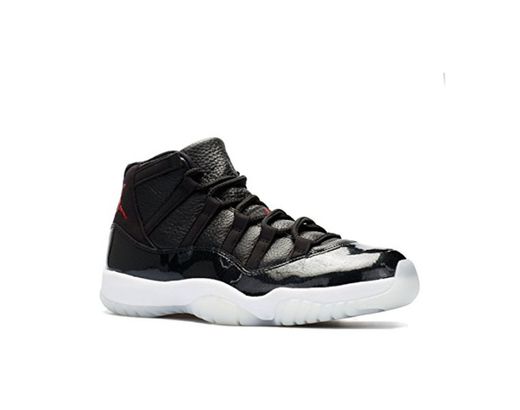Nike Air Jordan 11 Retro, Zapatillas de Deporte para Hombre, Negro/Rojo/Blanco