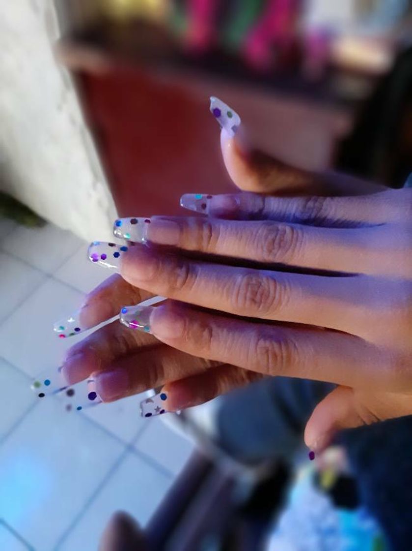 Social 500 Piezas de Uña Falsa Artificial de Acrílico Puntas de Uñas de