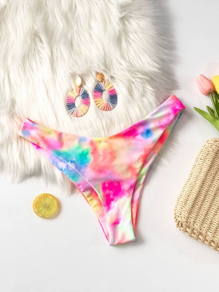 Fashion Braguitas de bikini Tie Dye multicolor dulce